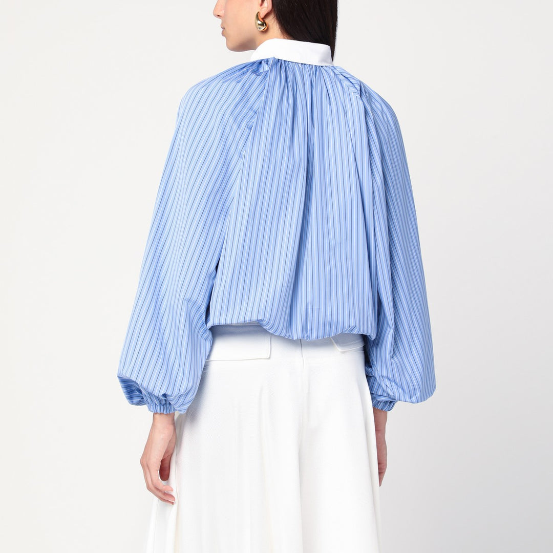 Patou Striped balloon-sleeve shirt