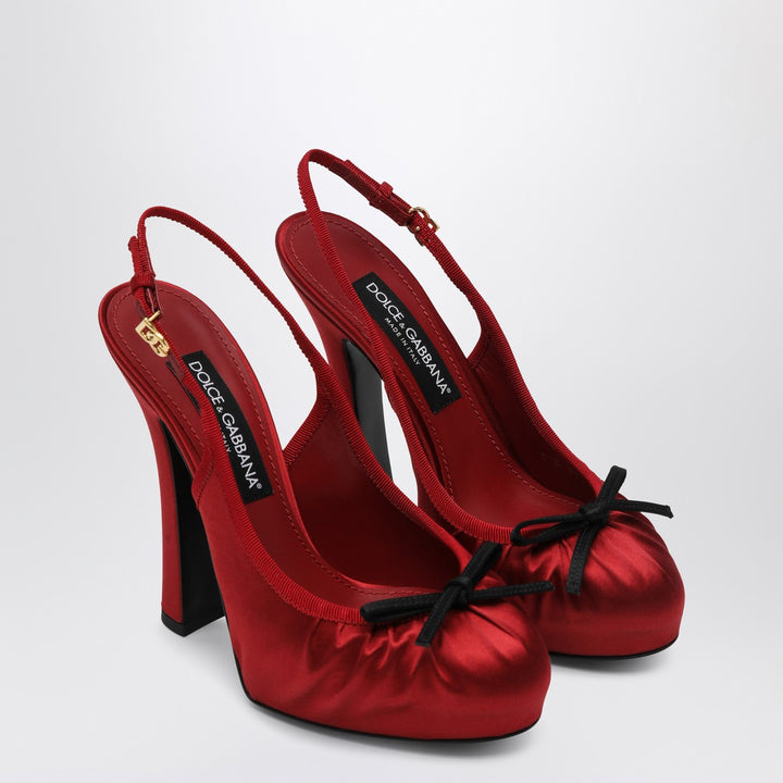 Dolce & Gabbana satin slingbacks