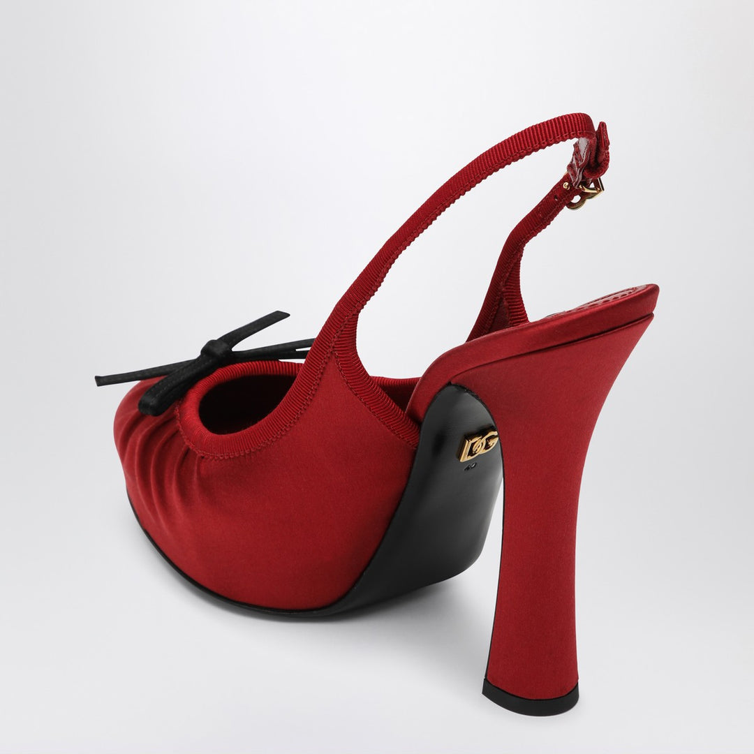Dolce & Gabbana satin slingbacks