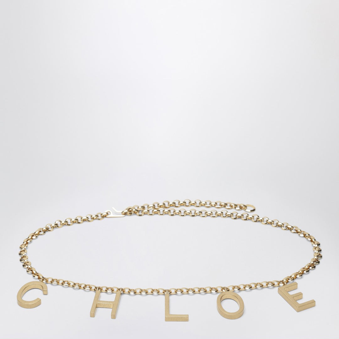 Chloé Letters gold jewel belt