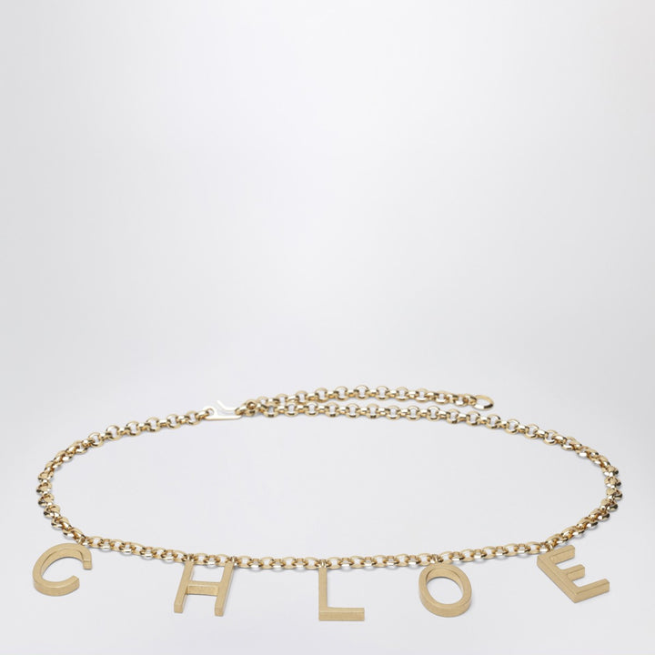 Chloé Letters gold jewel belt