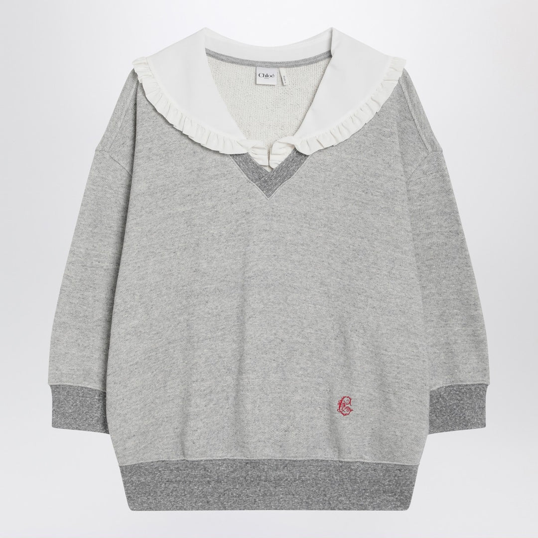 Chloé marl fleece sweatshirt