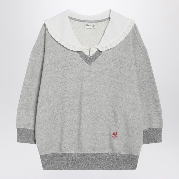 Chloé marl fleece sweatshirt