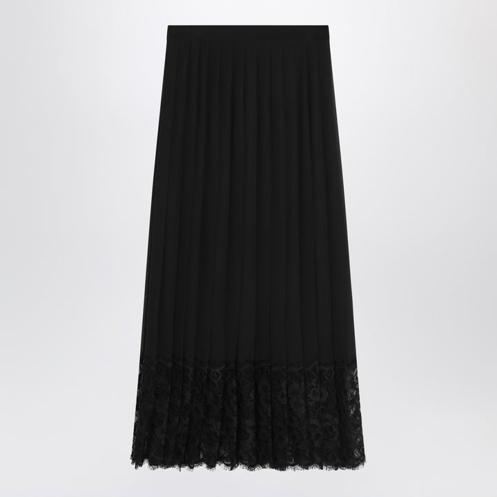 Dolce & Gabbana midi chiffon and lace skirt