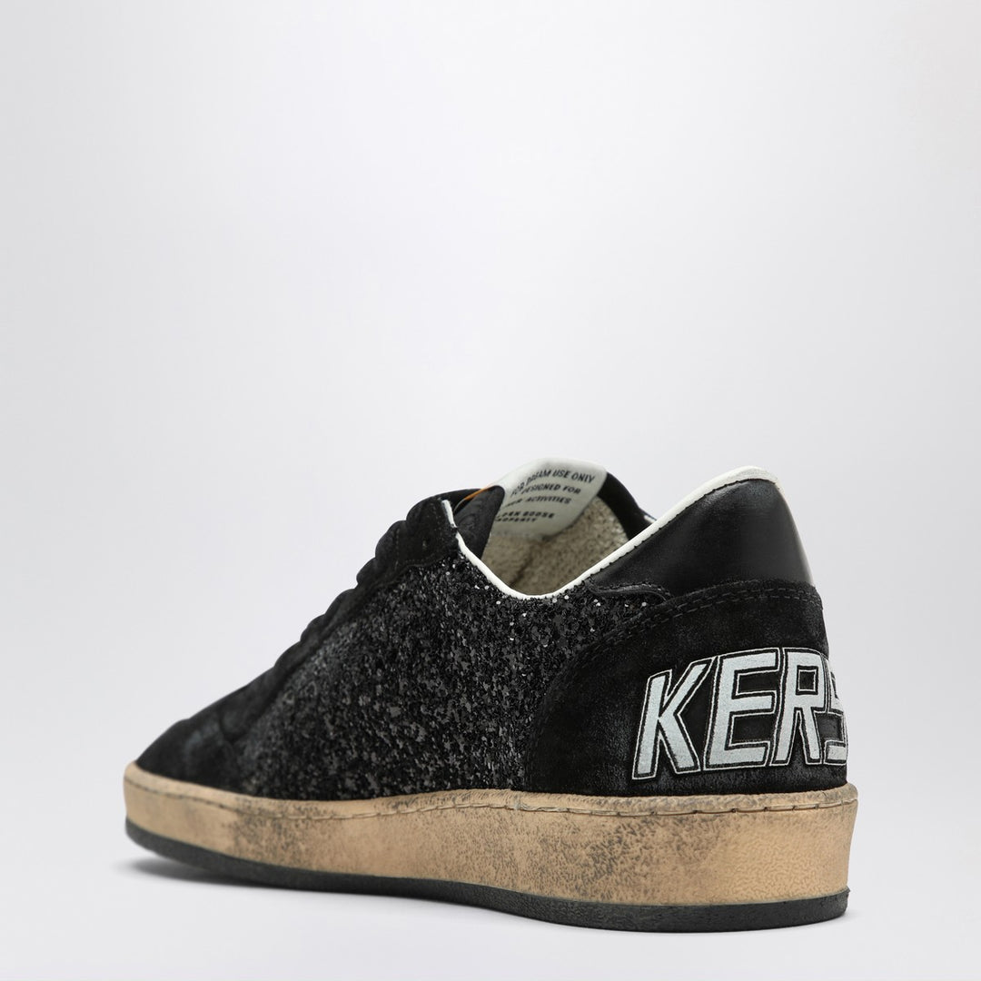 Golden Goose Ball Star suede and glitter sneakers