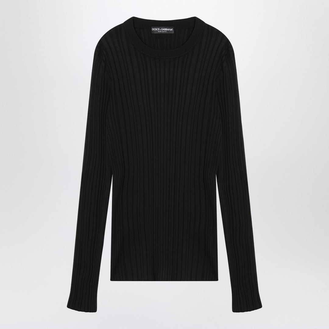 Dolce & Gabbana ribbed silk and cotton sweater