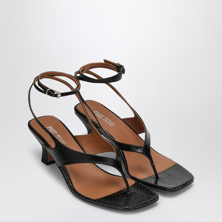 Paris Texas Portofino leather thong mules