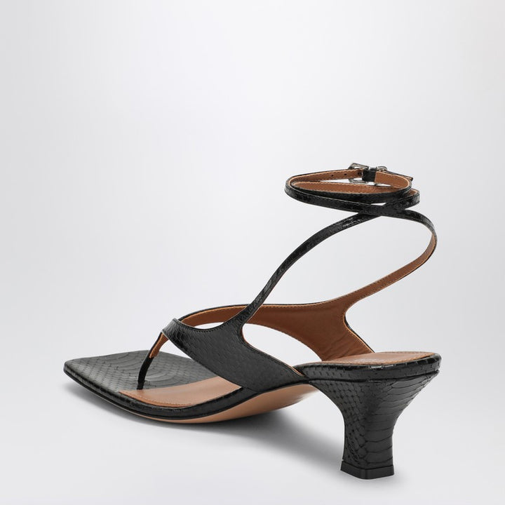 Paris Texas Portofino leather thong mules