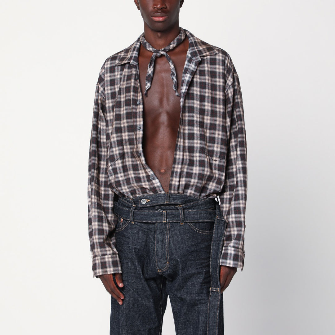 Magliano X D2 cotton checked shirt