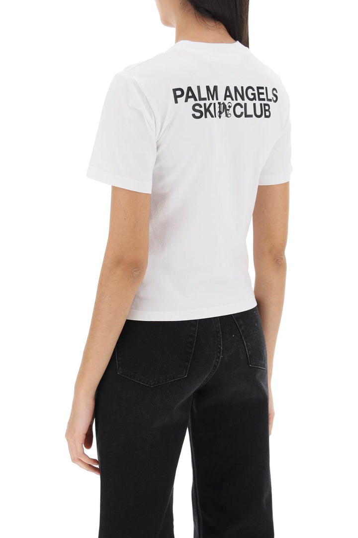Palm Angels Ski Club T Shirt   Bianco
