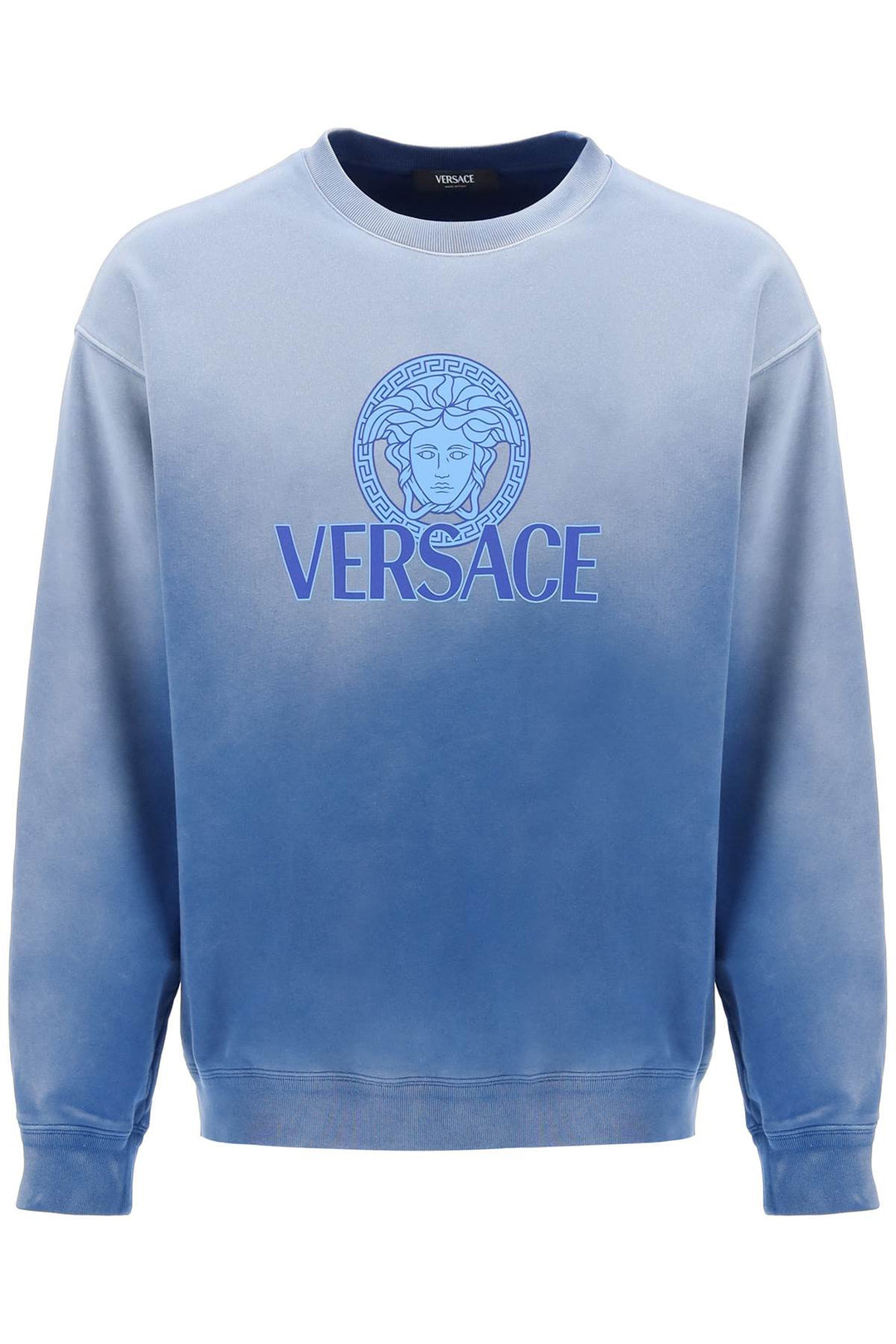 Versace Replace With Double Quotegradient Medusa Sweatshirt   Blu