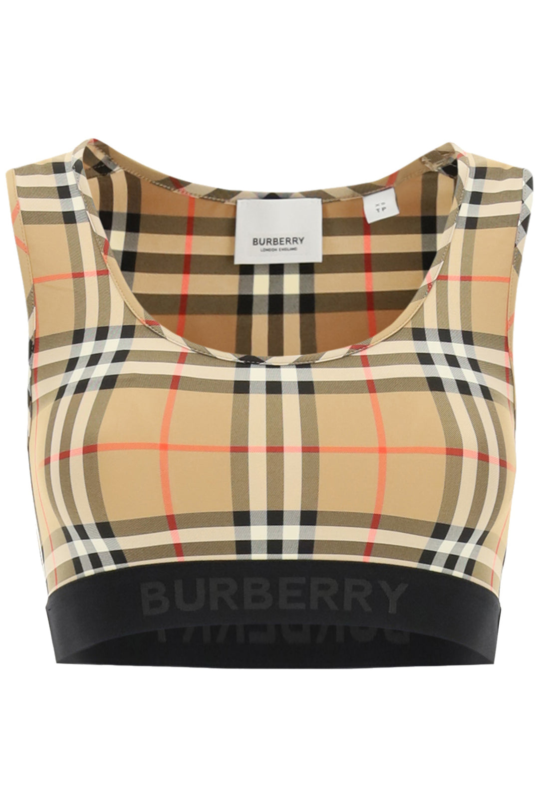 Burberry Dalby Check Sport Top   Beige