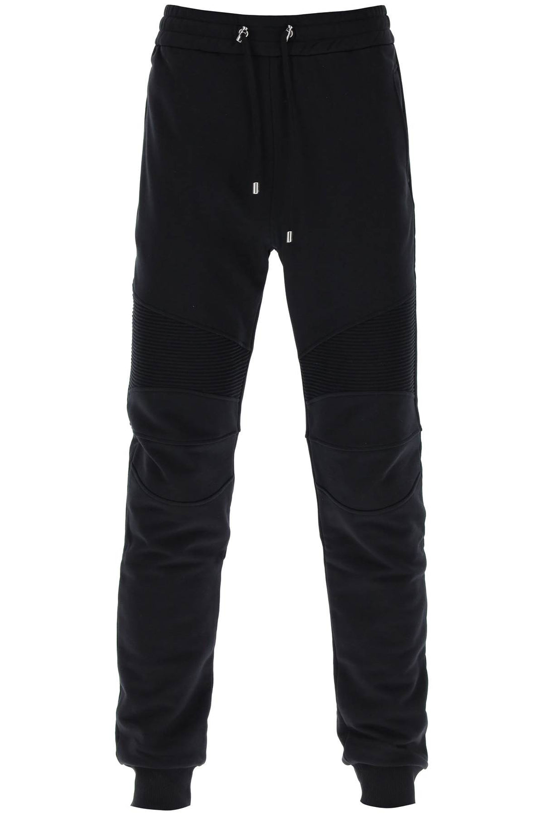 Balmain Joggers With Topstitched Inserts   Nero