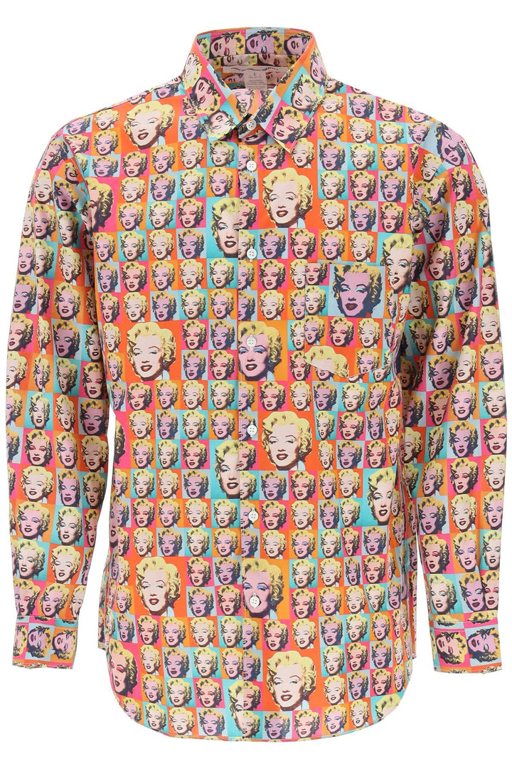 Comme Des Garcons Shirt Marilyn Monroe Printed Shirt   Multicolor
