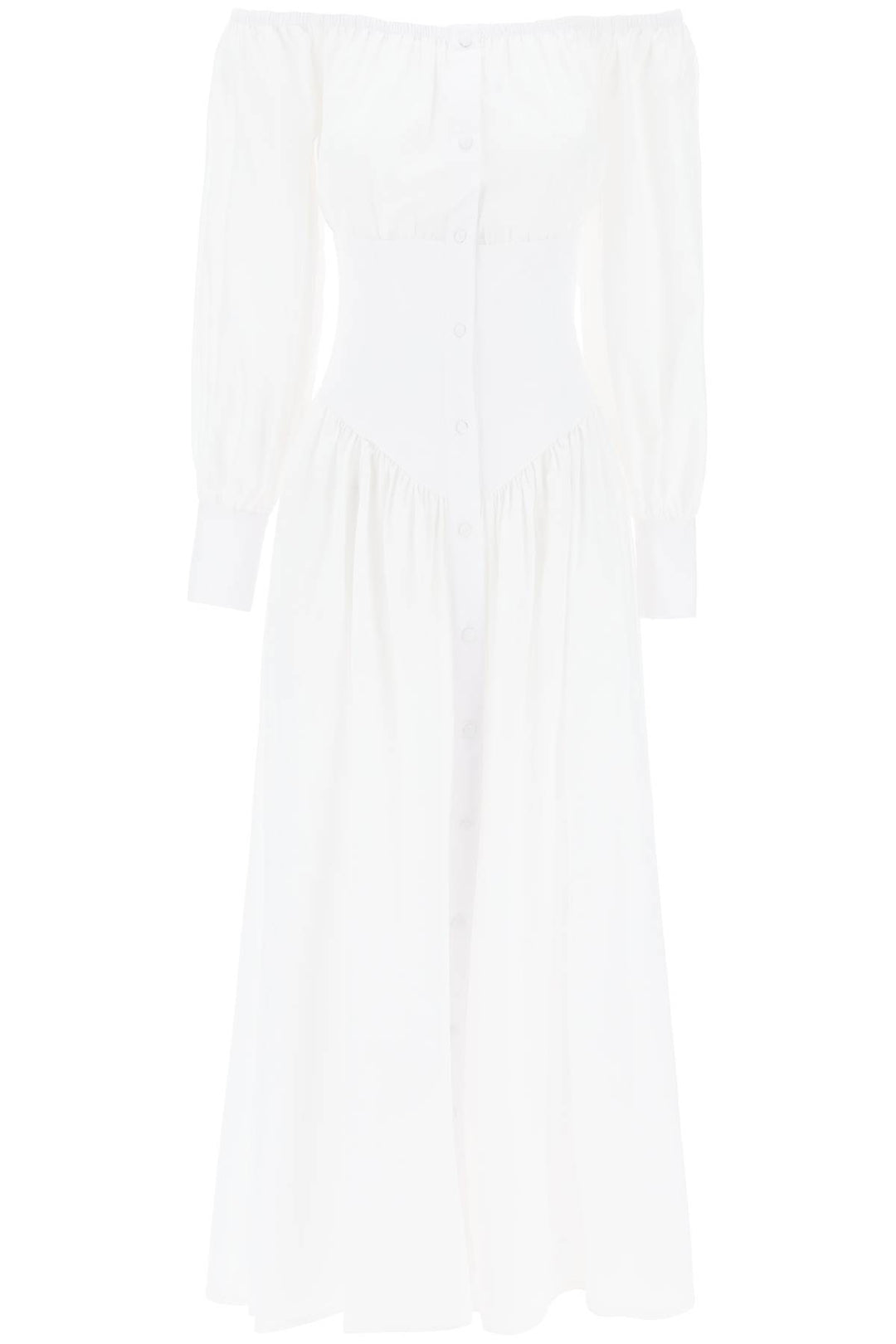 Mvp Wardrobe Long Dress From Port Grima   Bianco