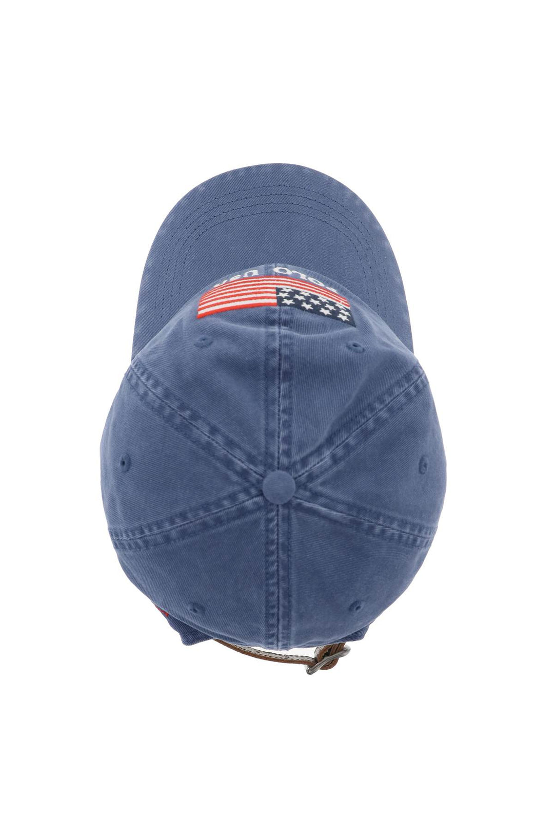 Polo Ralph Lauren Baseball Cap In Twill With Embroidered Flag   Blu
