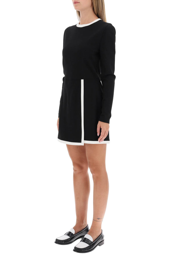 Msgm Playsuit With Contrasting Detailing   Nero