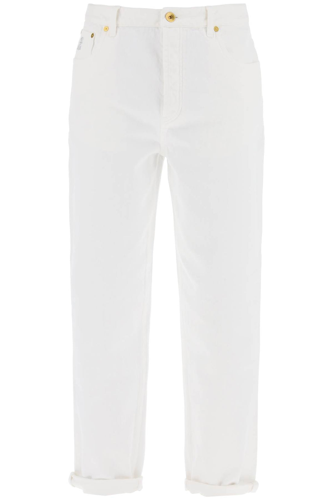 Brunello Cucinelli Replace With Double Quotedenim Overdyed   Bianco