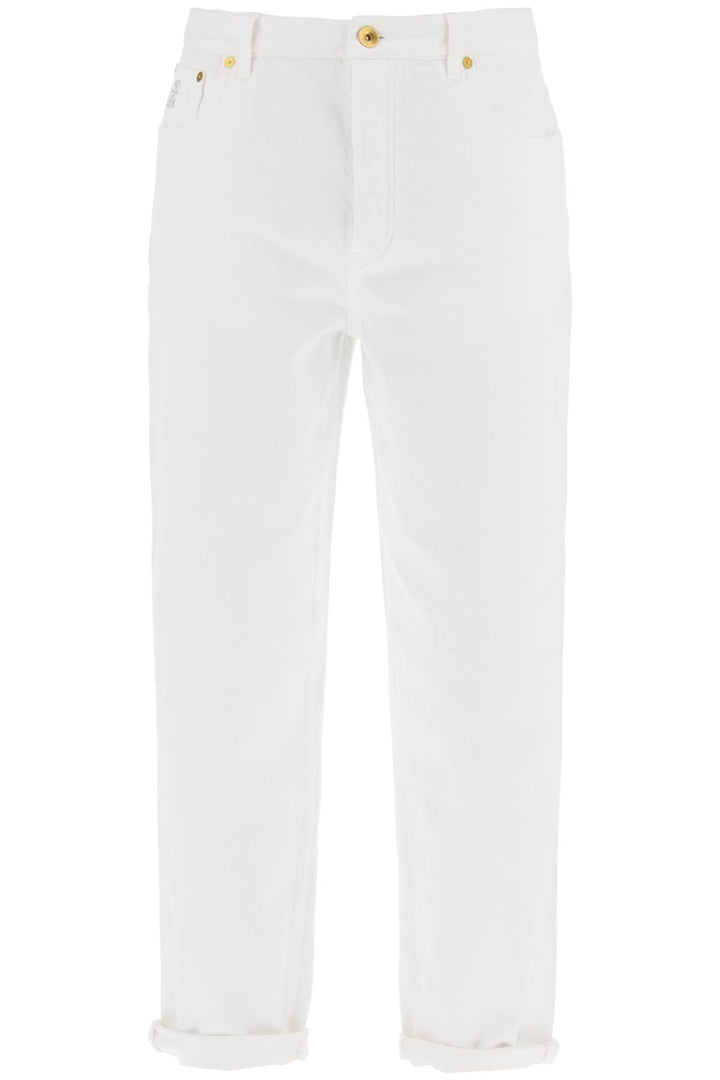 Brunello Cucinelli Replace With Double Quotedenim Overdyed   Bianco