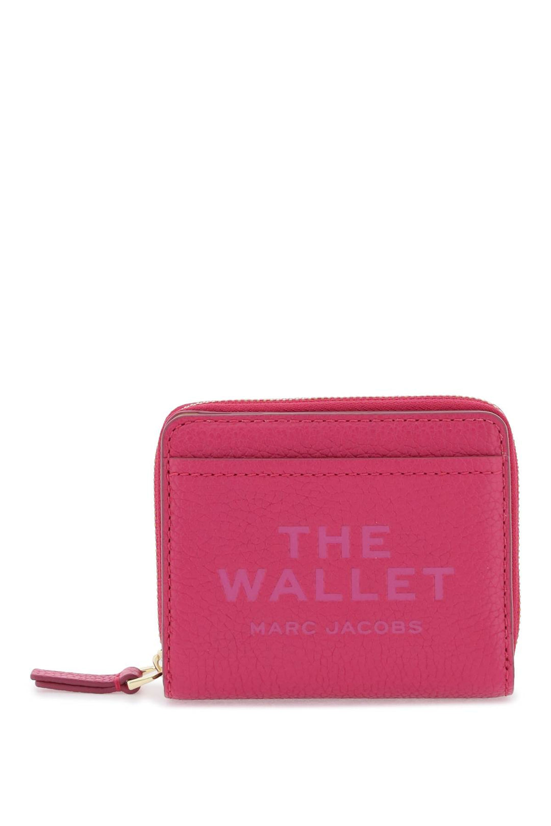Marc Jacobs The Leather Mini Compact Wallet   Fuxia