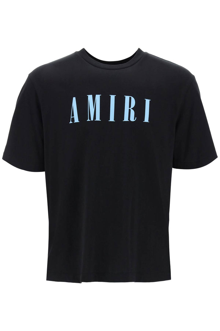 Amiri Crewneck T Shirt With Core Logo   Nero