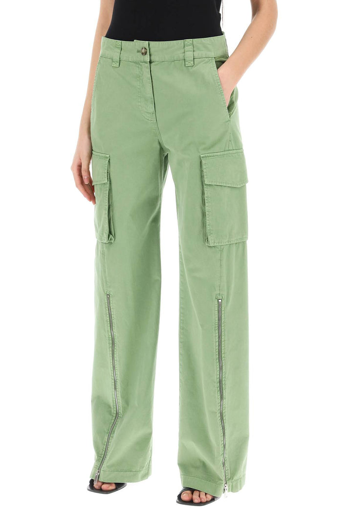 Stella Mc Cartney Organic Cotton Cargo Pants For Men   Verde
