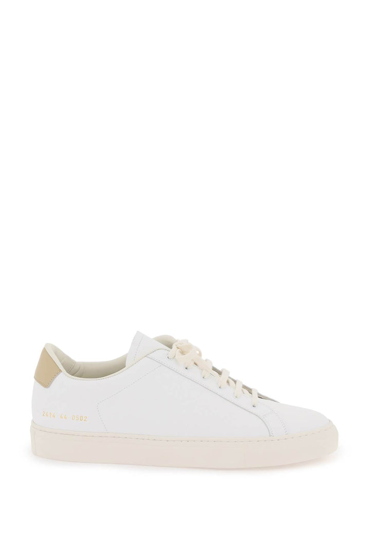 Common Projects Retro Low Top Sne   Bianco