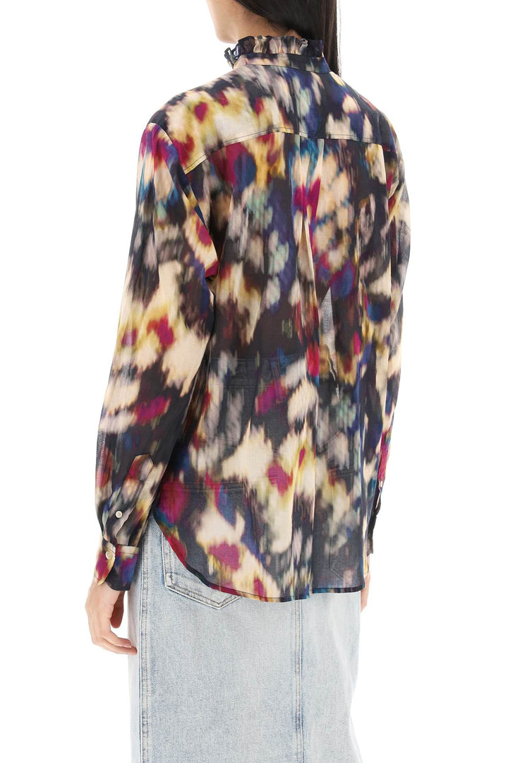 Isabel Marant Etoile Gamble Shirt With Shaded Motif   Multicolor