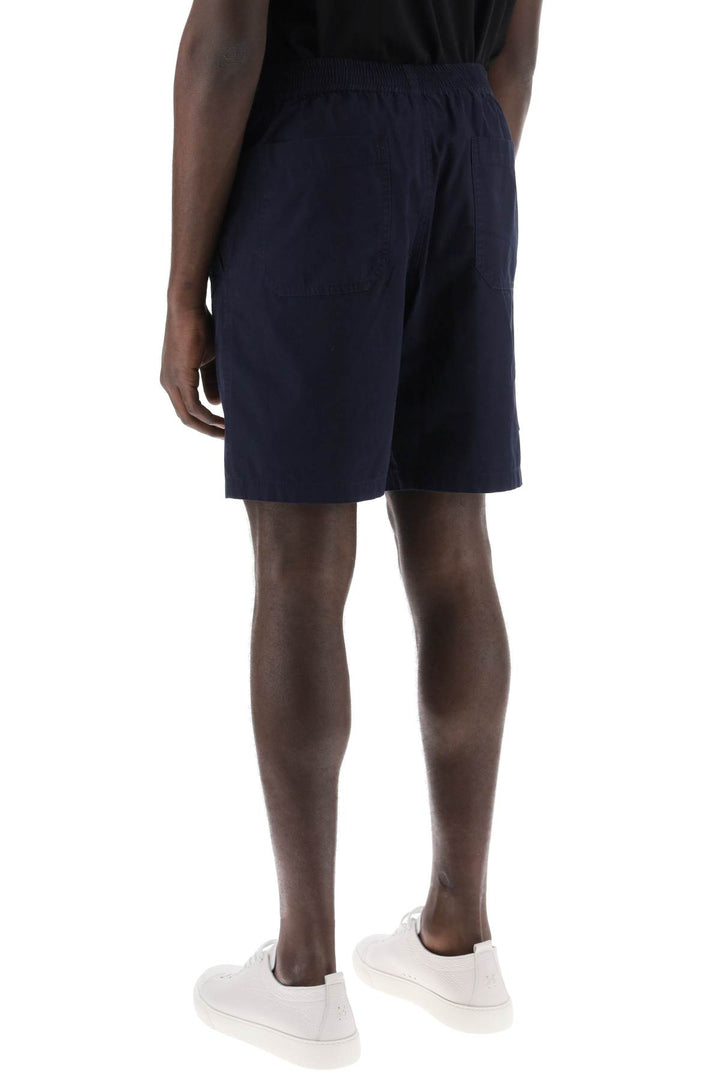 A.P.C. Nirris Shorts In Organic Cotton   Blu