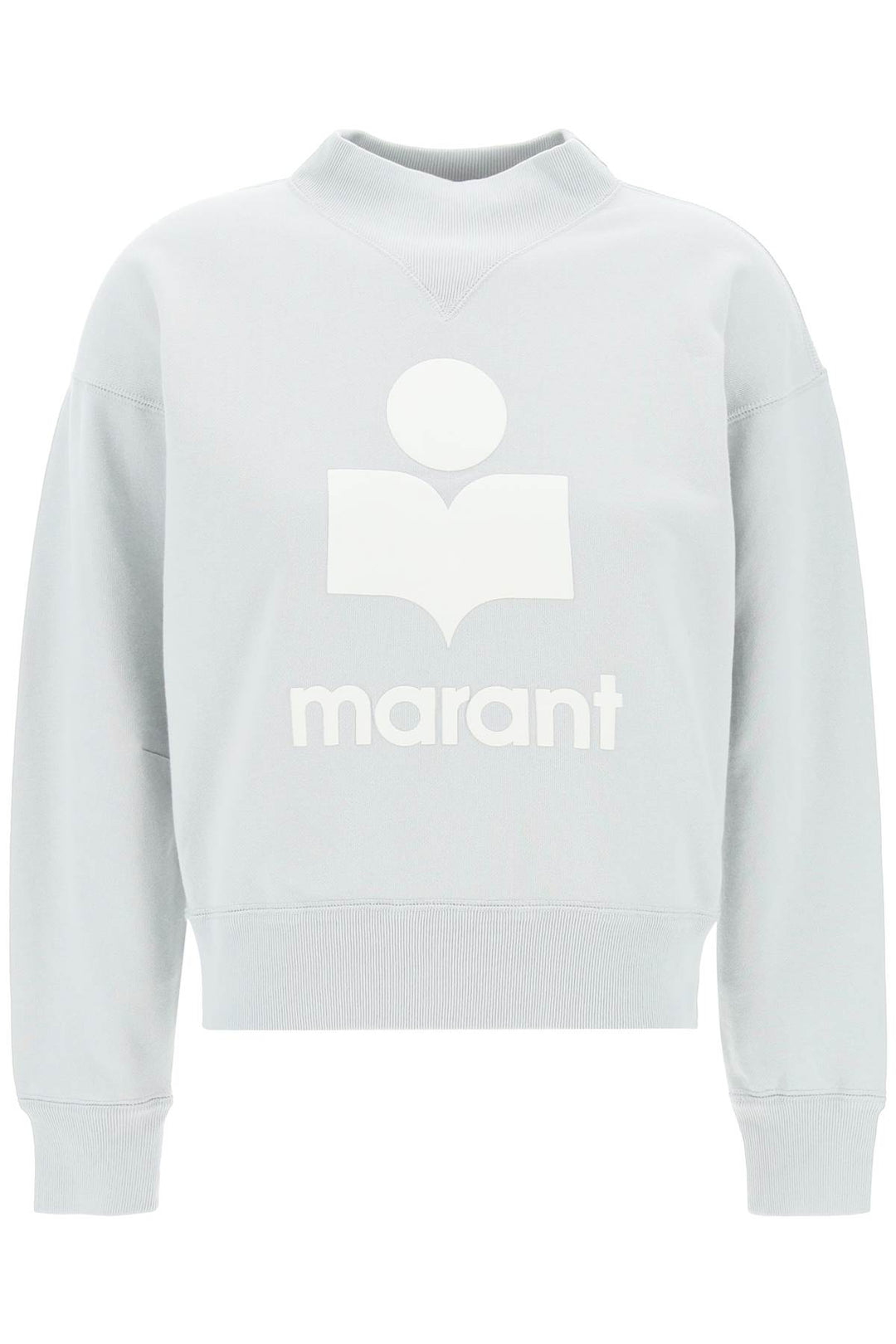 Isabel Marant Etoile Moby Sweatshirt With Flocked Logo   Verde