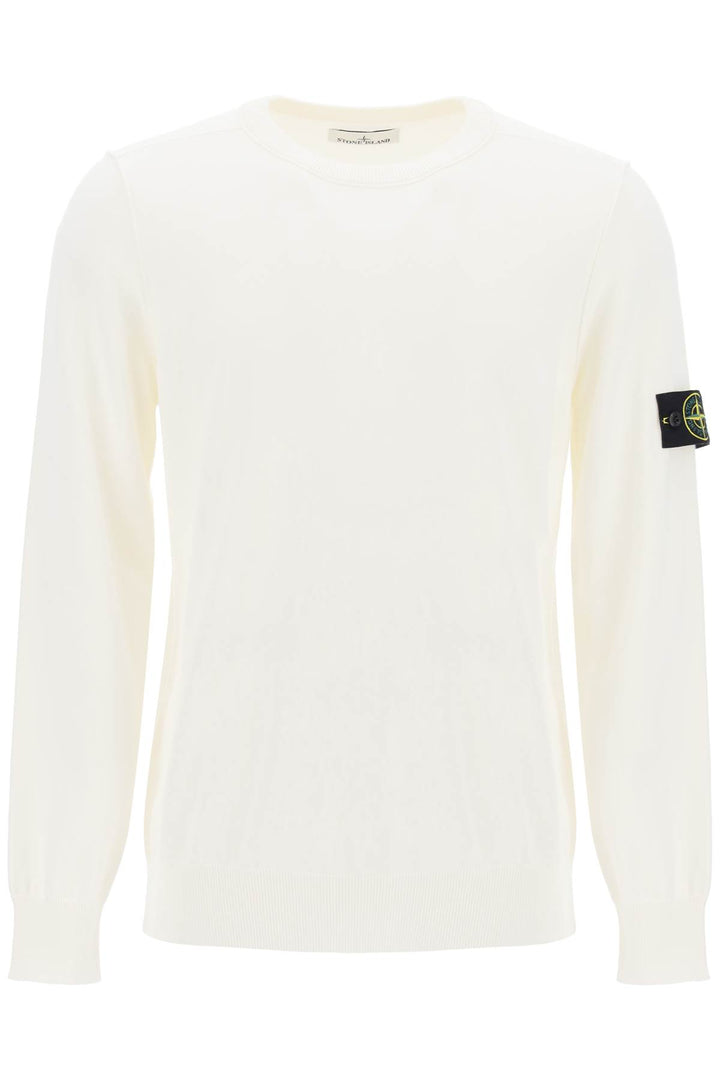 Stone Island Organic Cotton Sweater   Bianco