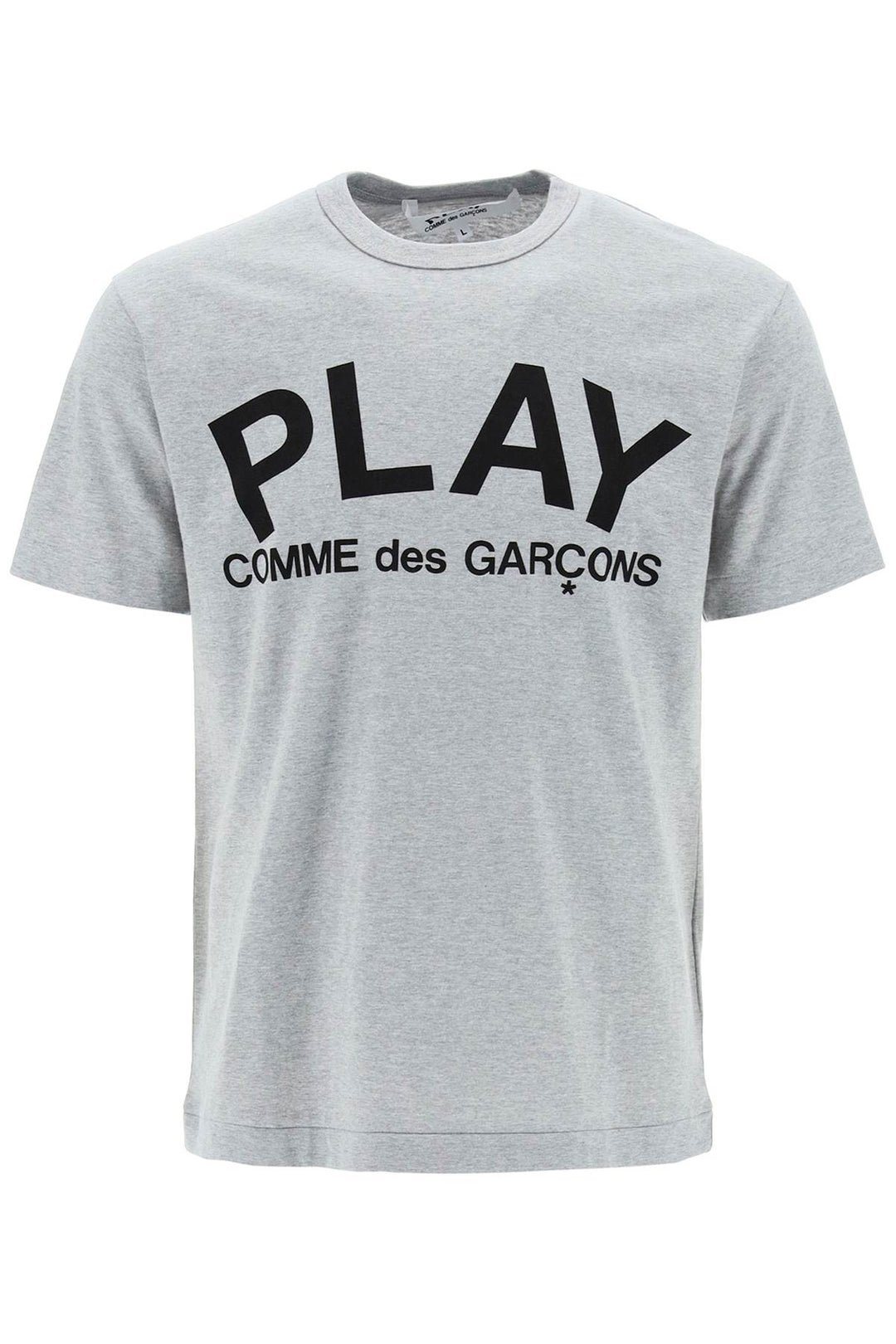 Comme Des Garcons Play T Shirt With Play Print   Grigio
