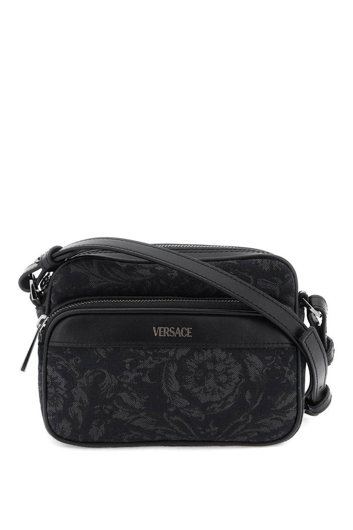 Versace Baroque Messenger Bag   Nero