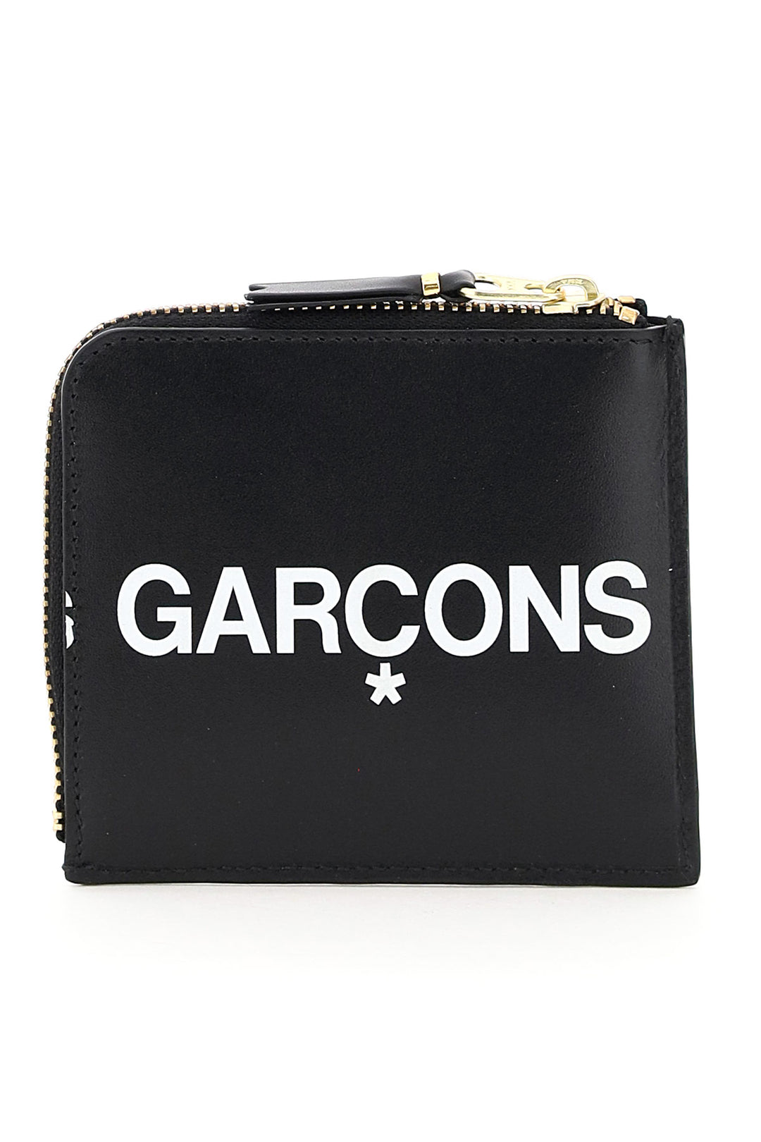 Comme Des Garcons Wallet Maxi Logo Wallet   Nero