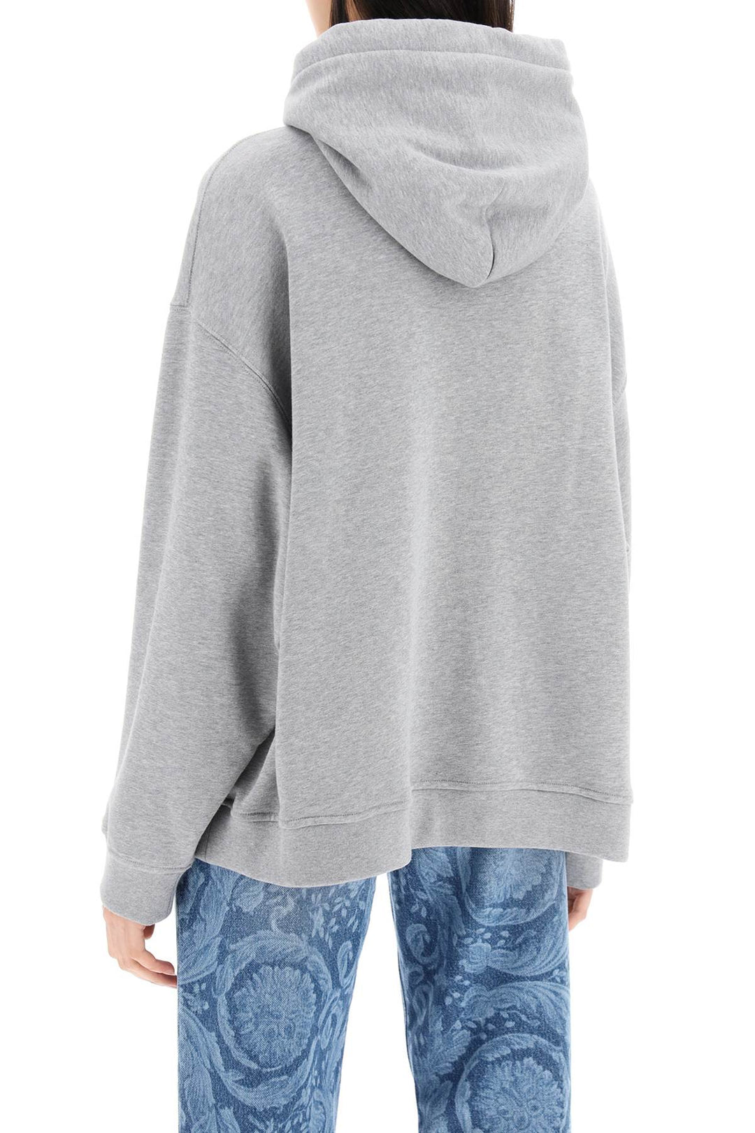 Versace Hooded Sweatshirt With   Grigio
