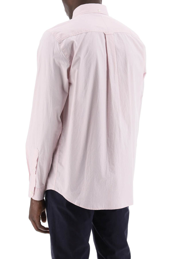 Closed Striped Poplin Button Up Shirt   Rosa