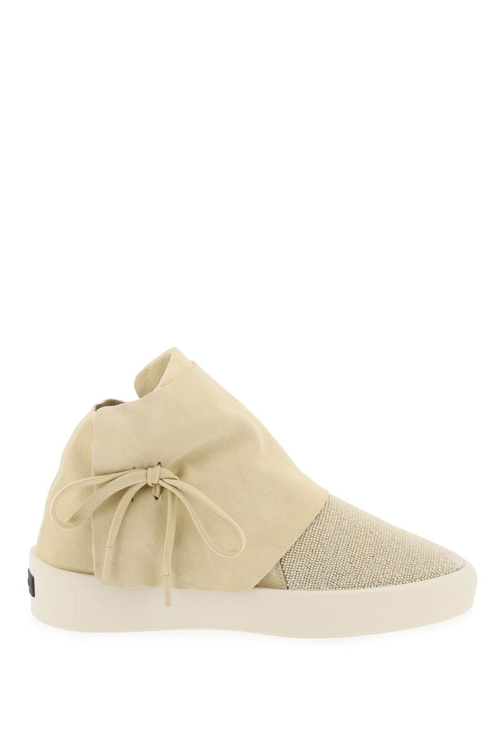 Fear Of God Mid Top Suede And Bead Sneakers.   Neutro
