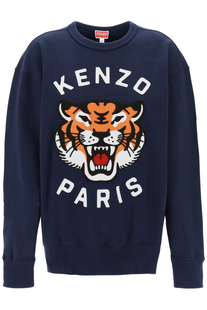 Kenzo 'Lucky Tiger' Oversized Sweatshirt   Blu