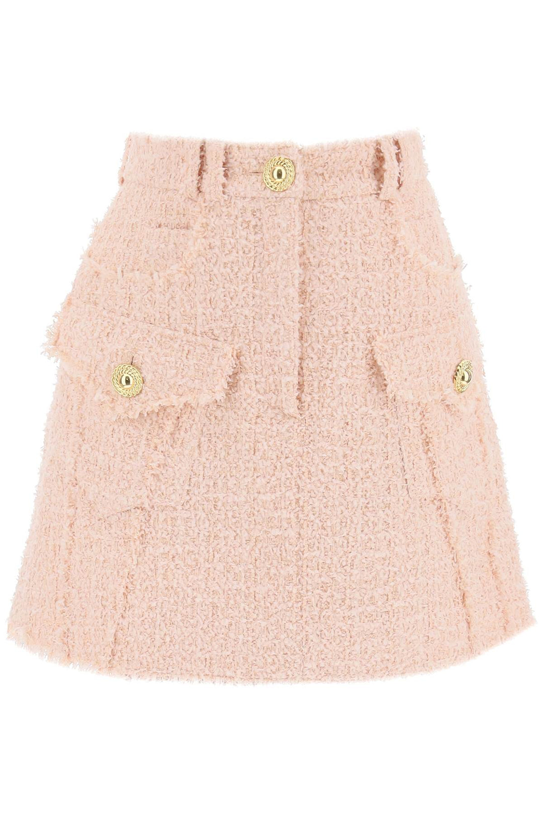 Balmain Mini Skirt In Tweed   Rosa