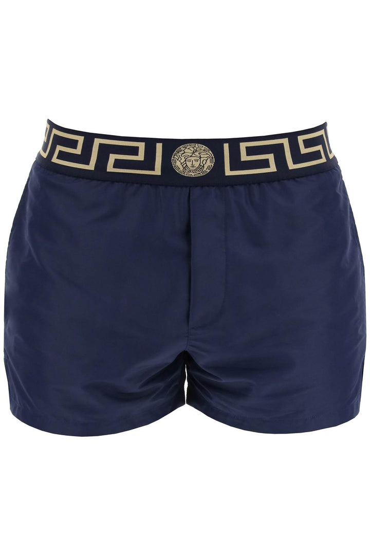 Versace Greek Sea Bermuda Shorts For   Blu