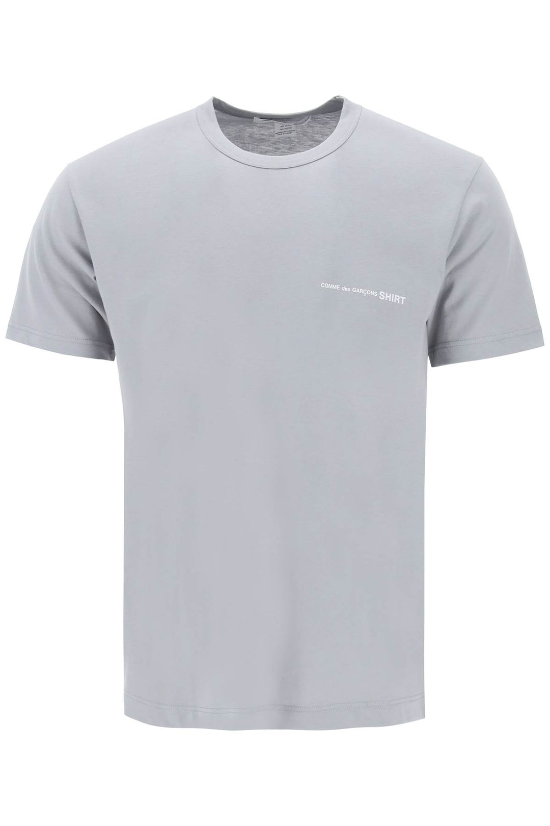 Comme Des Garcons Shirt Logo Print T Shirt   Grigio