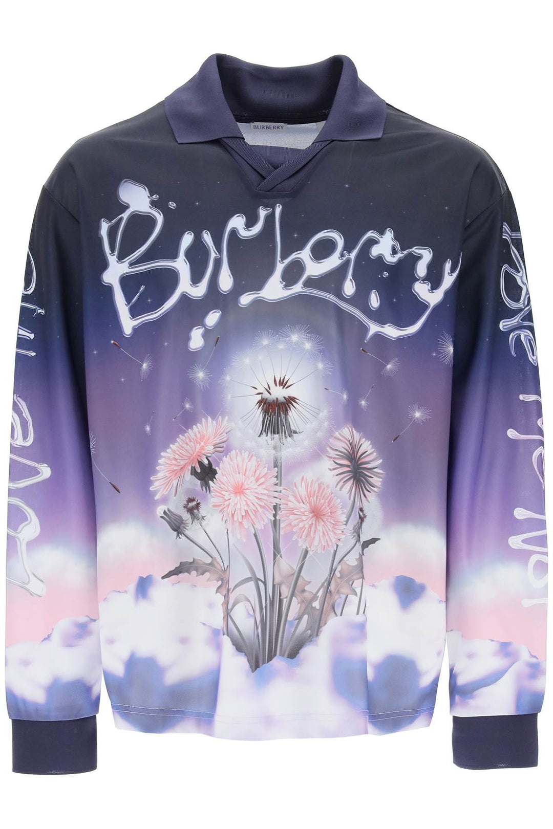 Burberry Long Sleeved T Shirt With Dandel   Viola