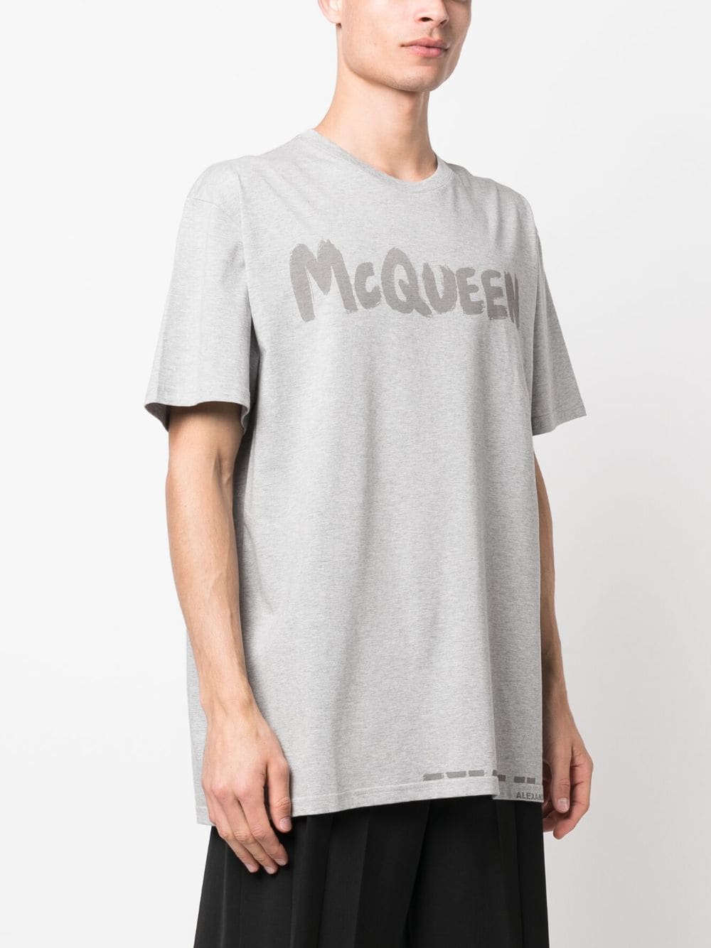 Alexander Mcqueen T Shirts And Polos Grey