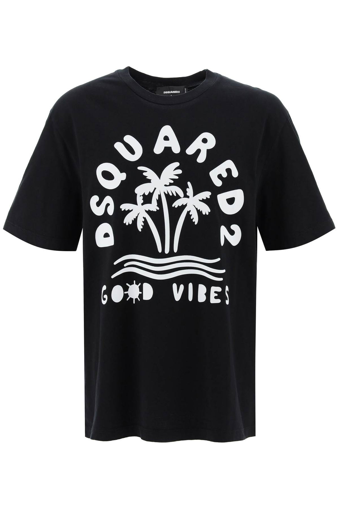 Dsquared2 T Shirt With Logo Print   Nero