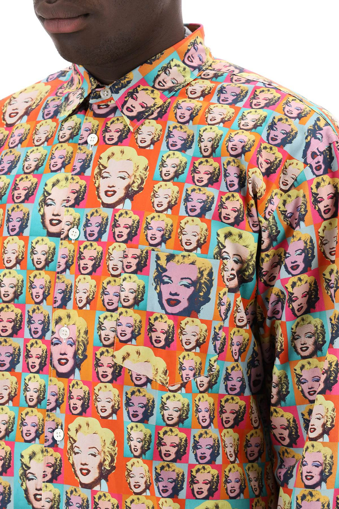 Comme Des Garcons Shirt Marilyn Monroe Printed Shirt   Multicolor