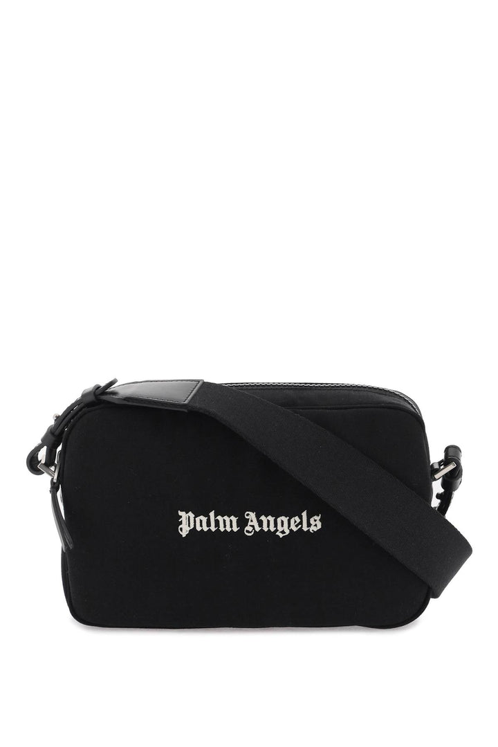 Palm Angels Embroidered Logo Camera Bag With   Nero