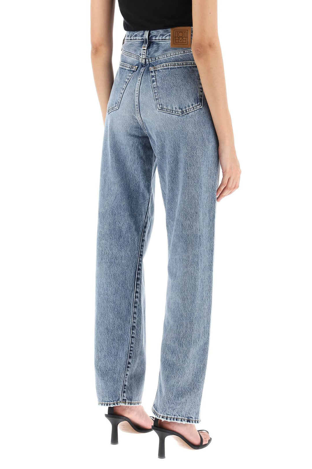 Toteme Twisted Seam Straight Jeans   Blue
