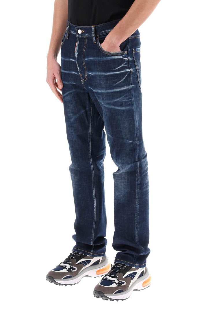 Dsquared2 642 Jeans In Dark Clean Wash   Blu