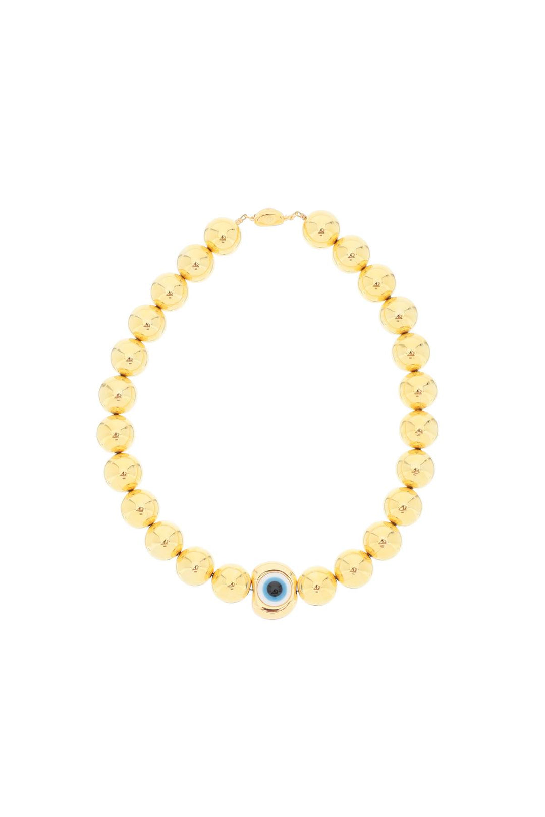 Timeless Pearly Ball Necklace   Oro