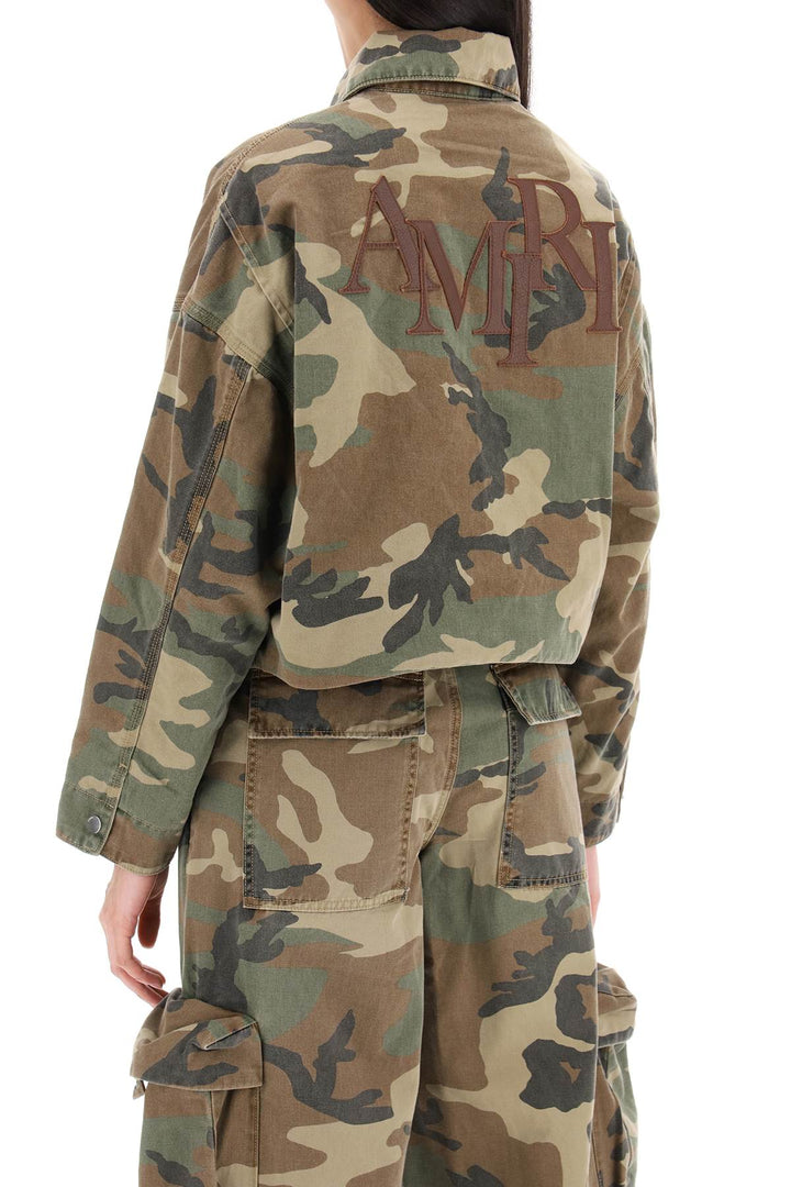 Amiri Replace With Double Quoteworkwear Style Camouflage Jacket   Khaki